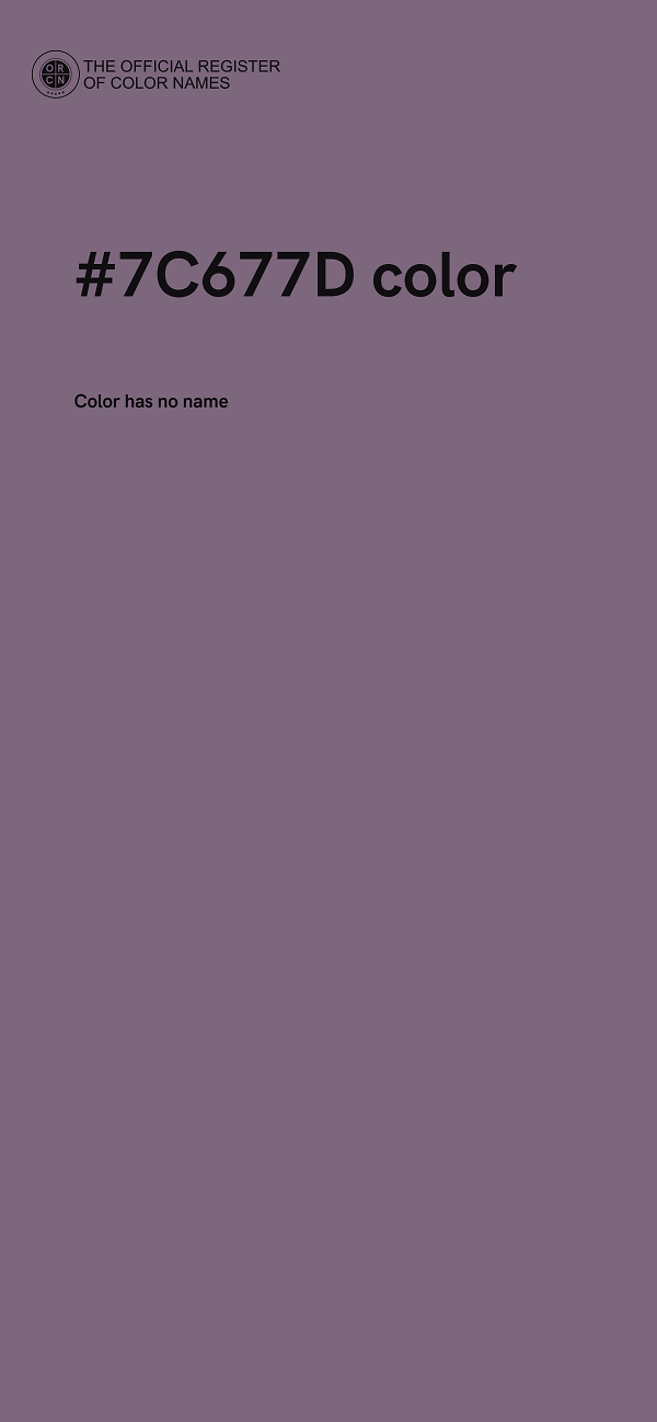 #7C677D color image
