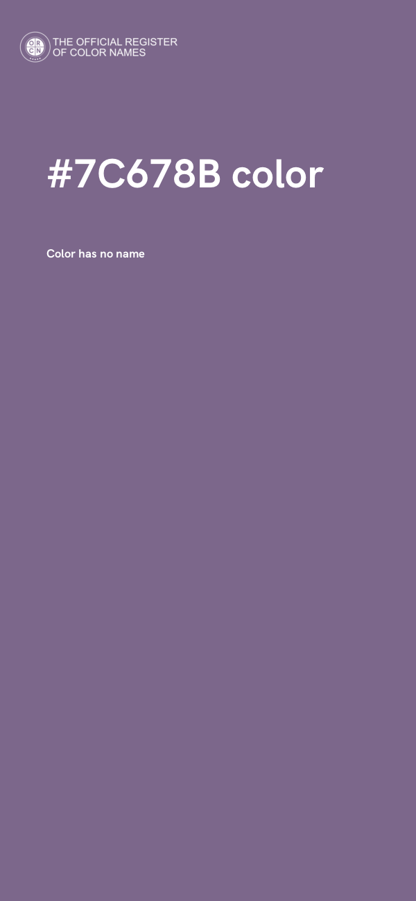 #7C678B color image