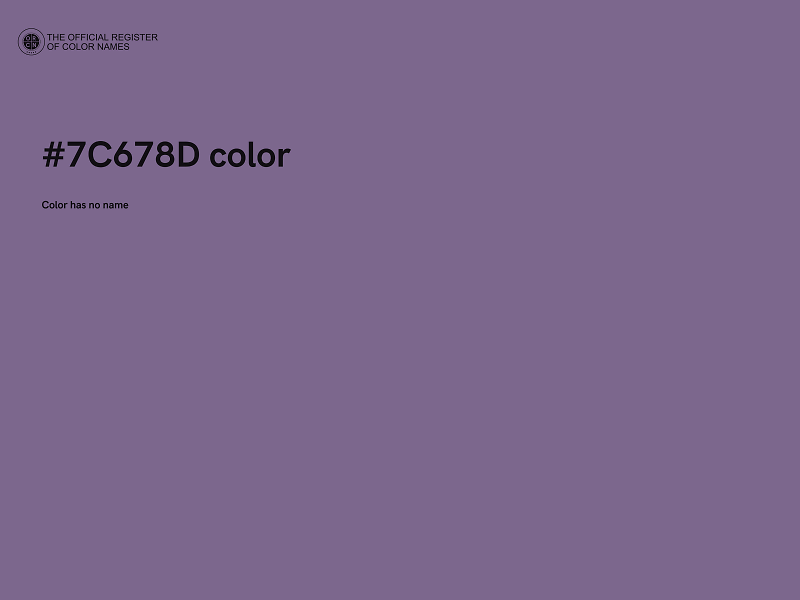 #7C678D color image