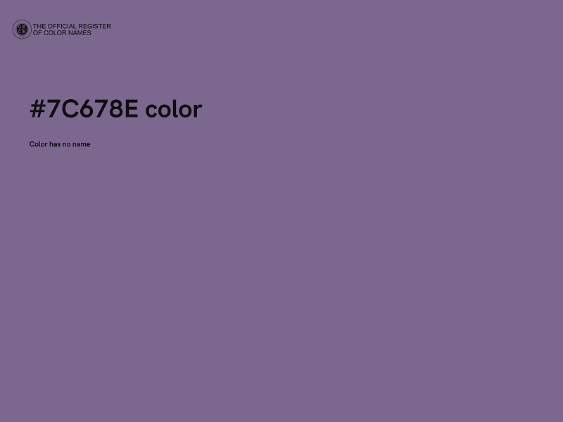 #7C678E color image