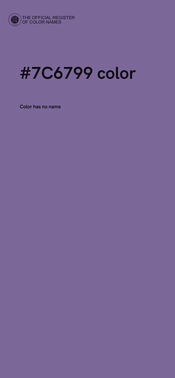 #7C6799 color image