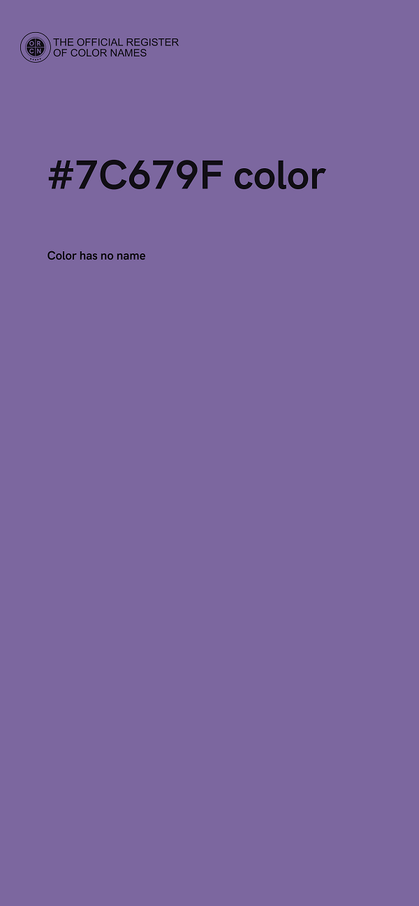 #7C679F color image