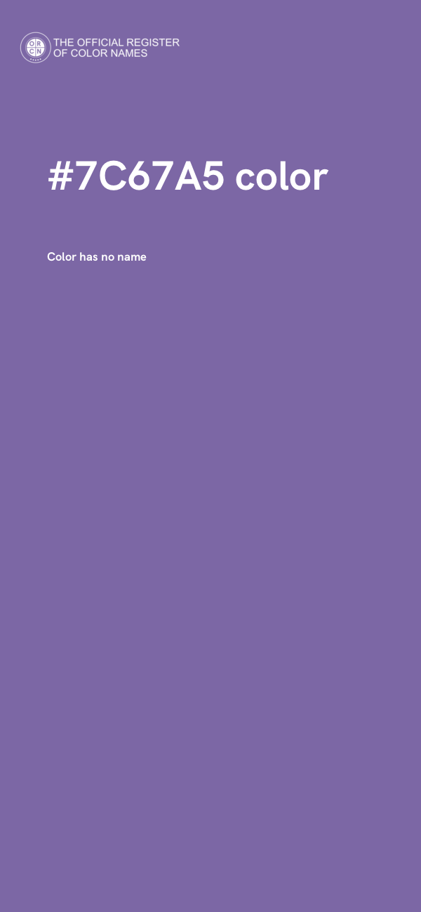 #7C67A5 color image