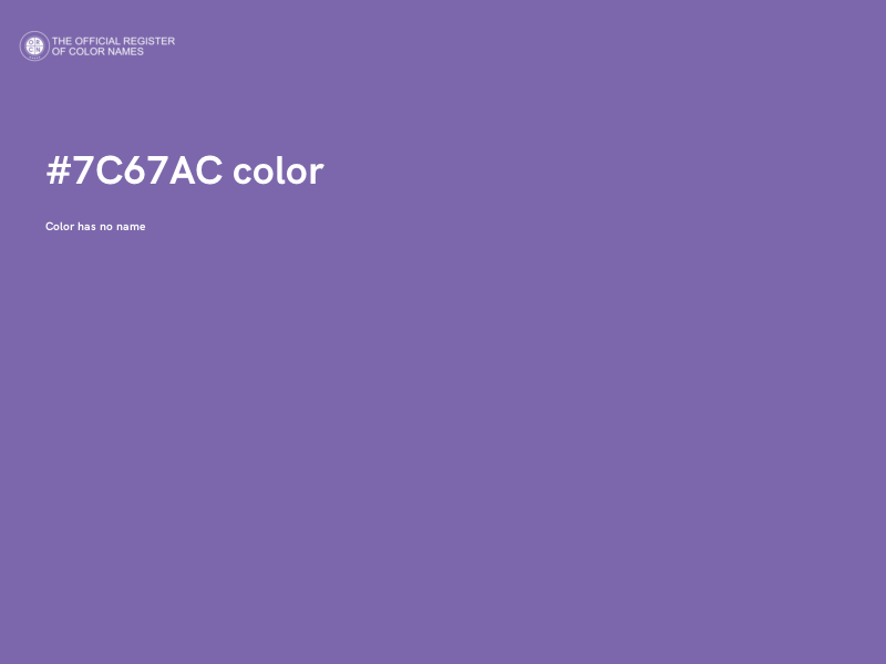 #7C67AC color image