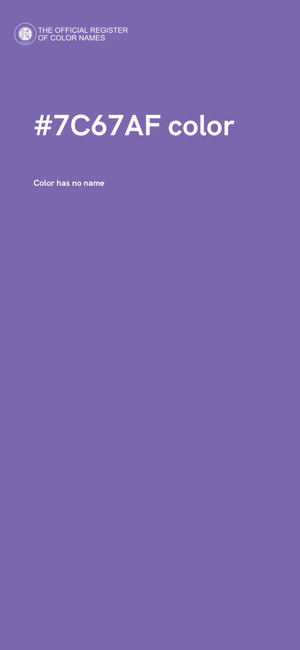 #7C67AF color image