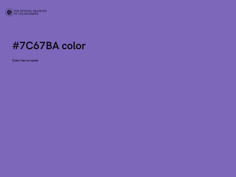 #7C67BA color image