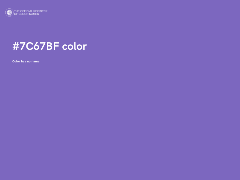 #7C67BF color image