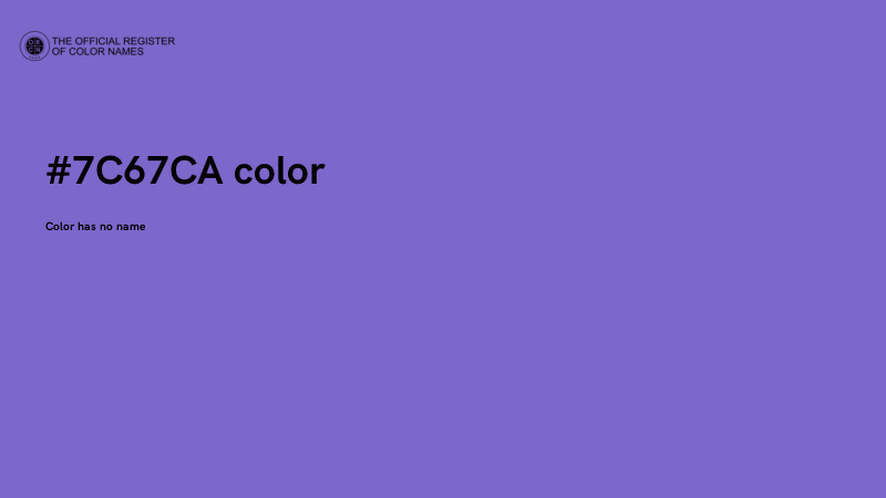 #7C67CA color image