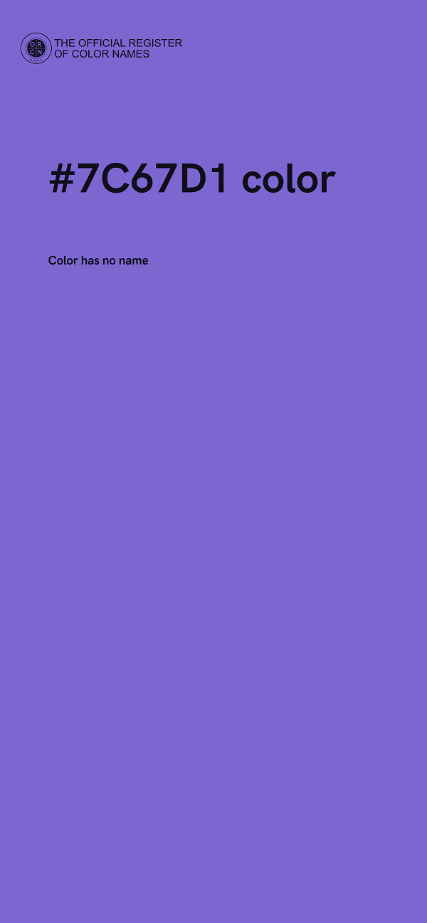 #7C67D1 color image