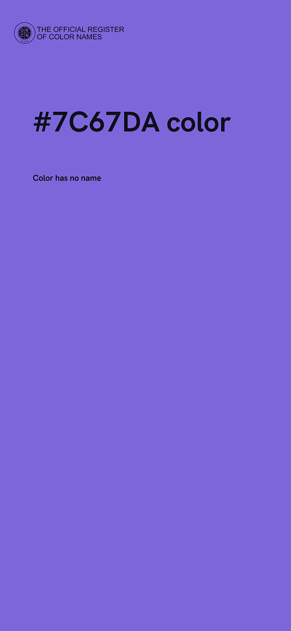 #7C67DA color image