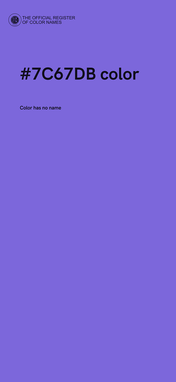 #7C67DB color image