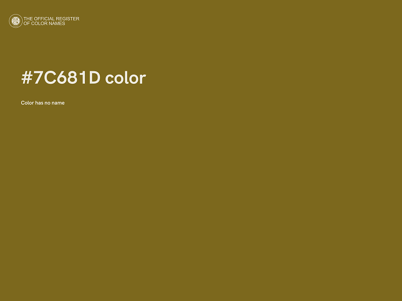 #7C681D color image