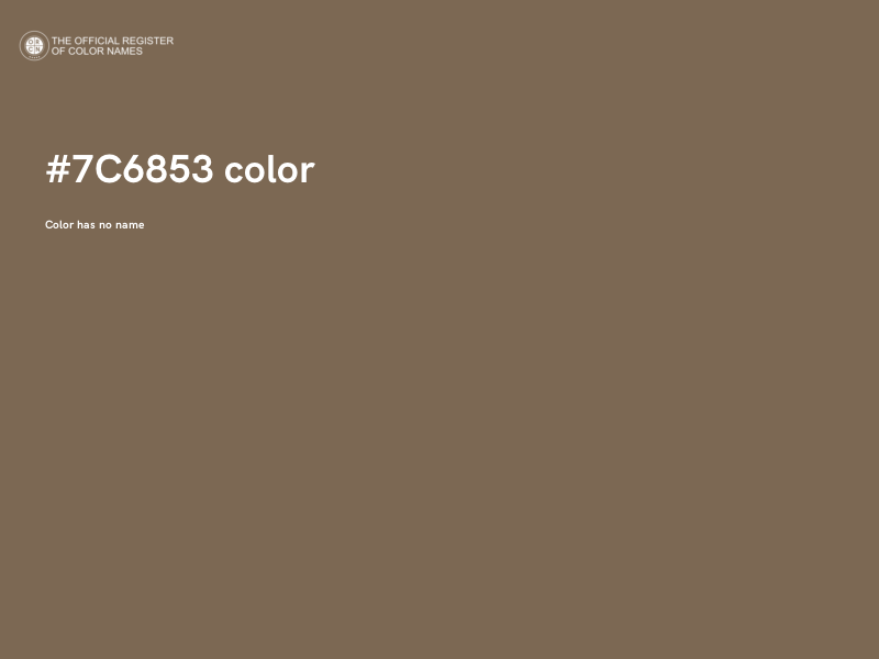 #7C6853 color image
