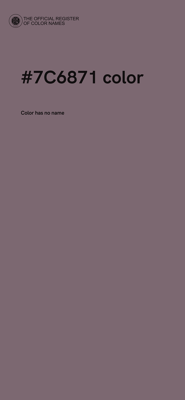 #7C6871 color image