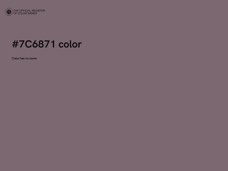#7C6871 color image
