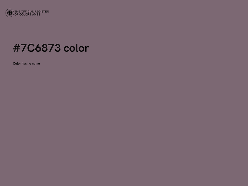 #7C6873 color image