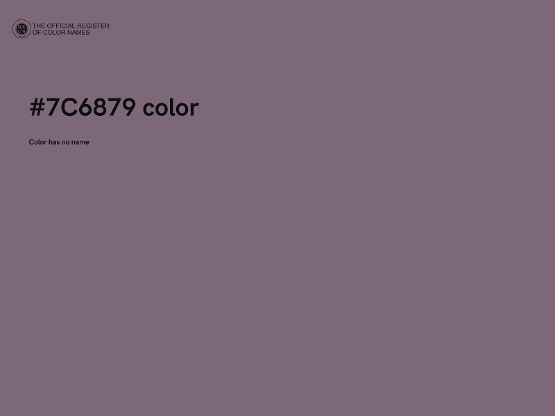 #7C6879 color image