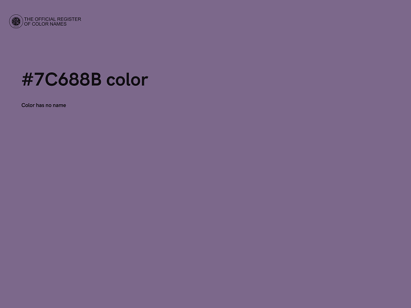 #7C688B color image