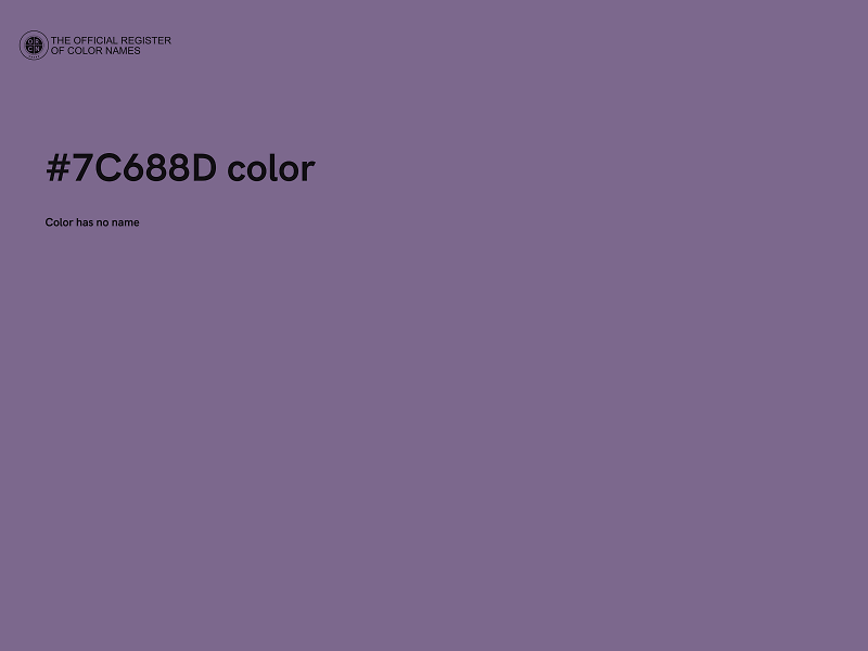 #7C688D color image