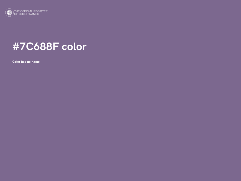 #7C688F color image