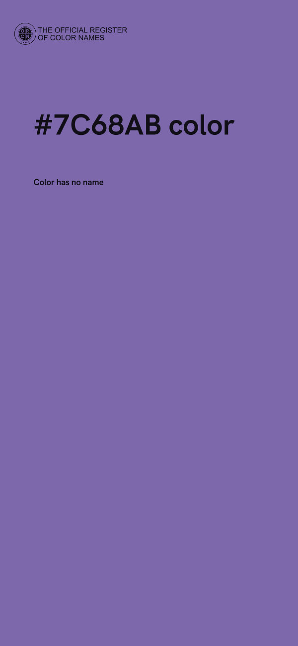 #7C68AB color image