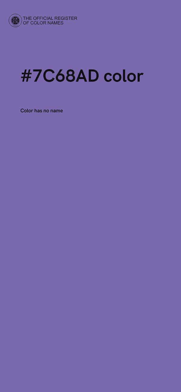 #7C68AD color image