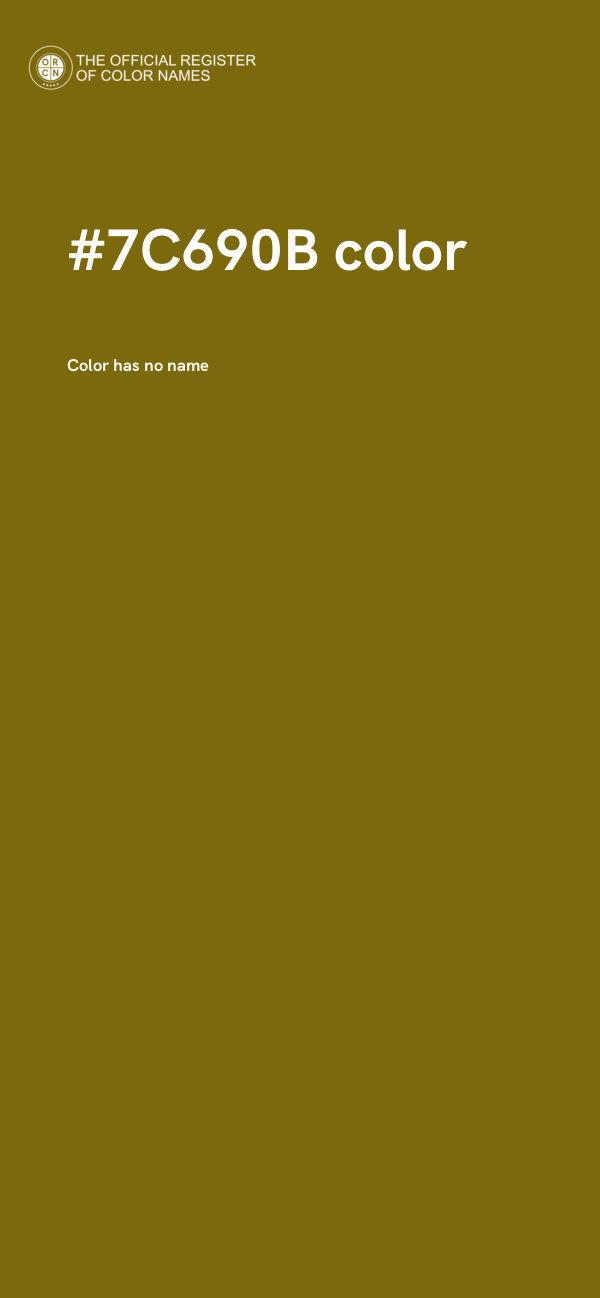 #7C690B color image
