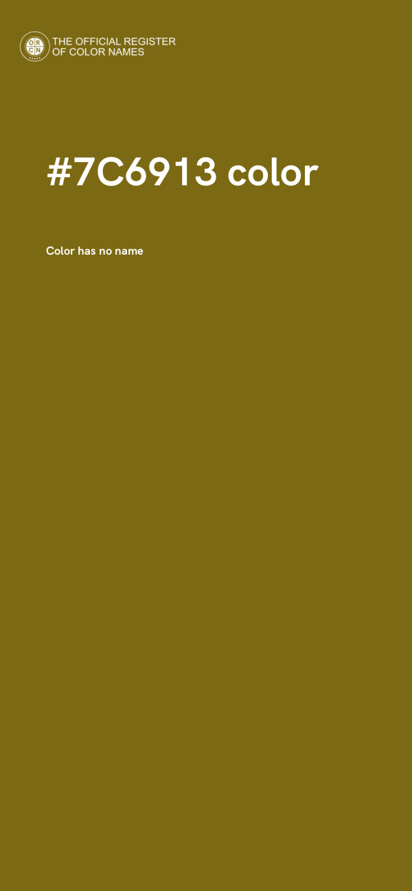 #7C6913 color image
