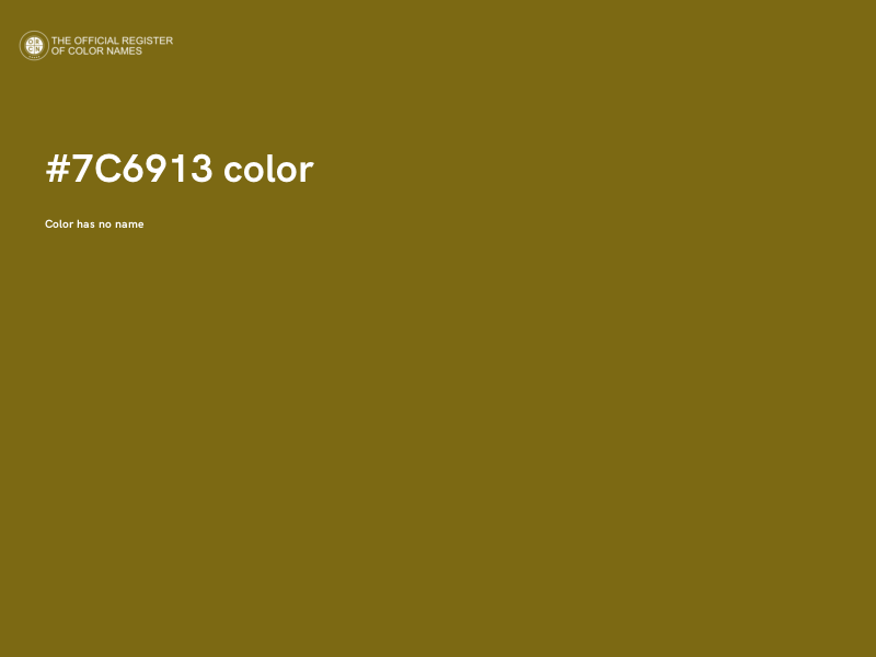 #7C6913 color image