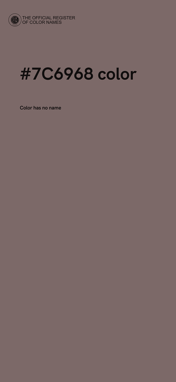 #7C6968 color image