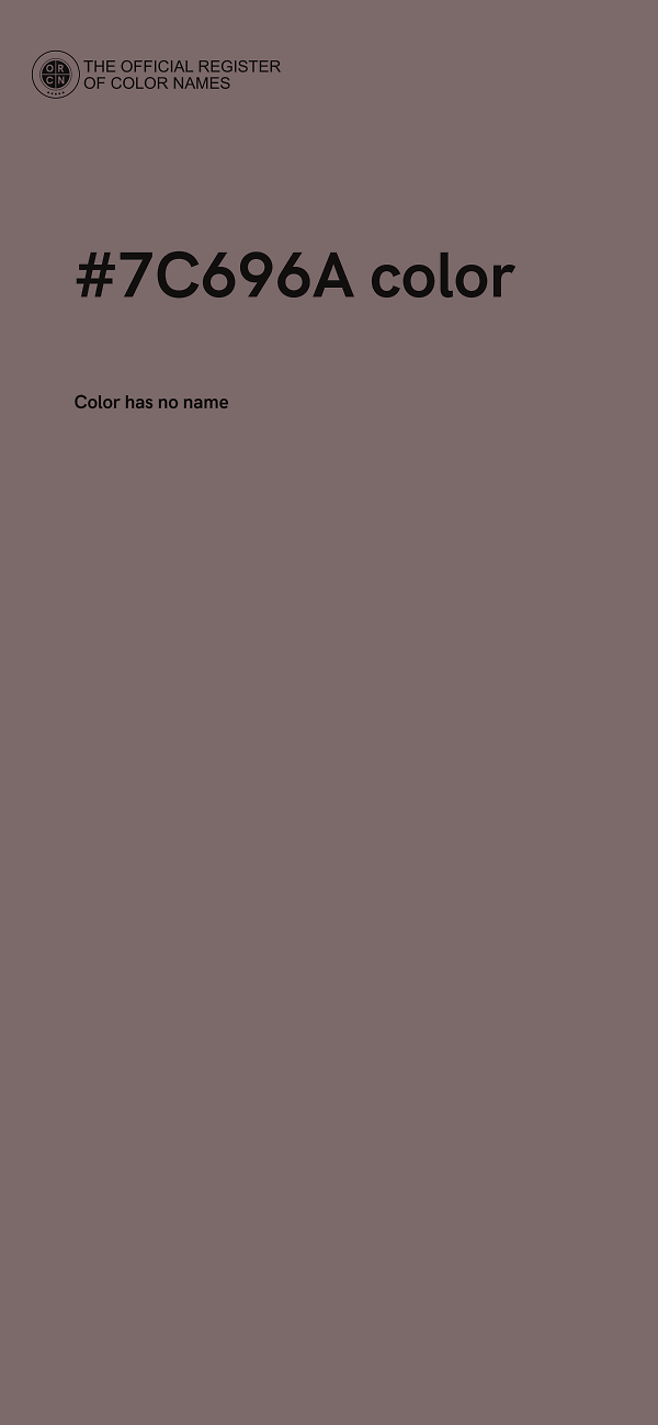 #7C696A color image