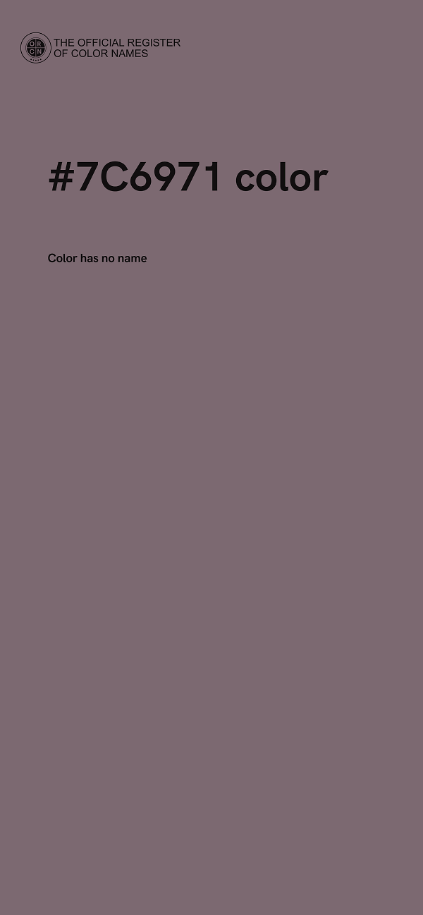 #7C6971 color image
