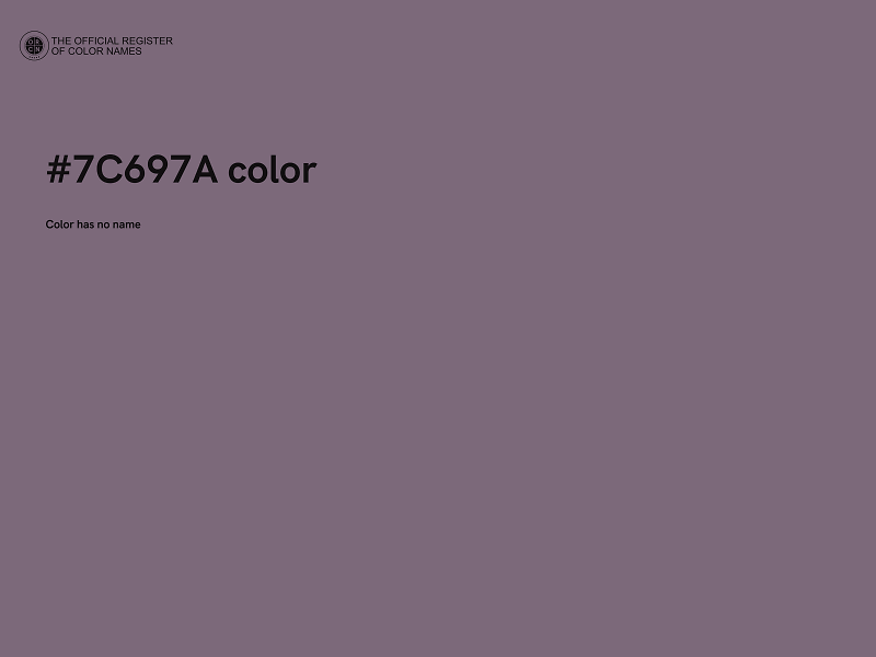 #7C697A color image