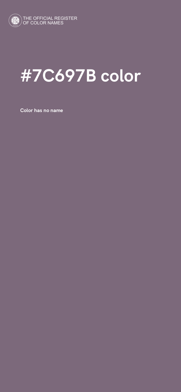 #7C697B color image