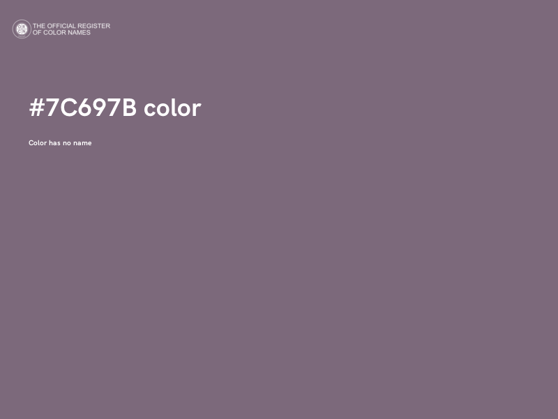 #7C697B color image