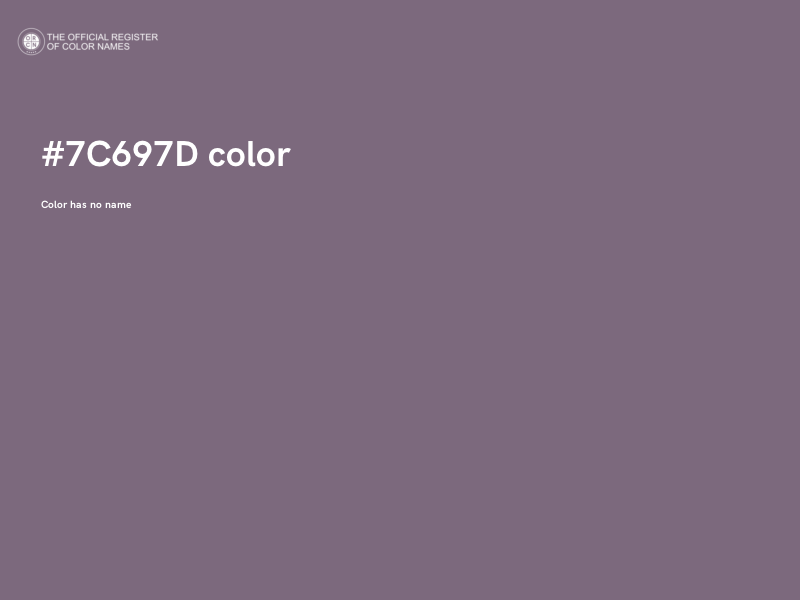#7C697D color image