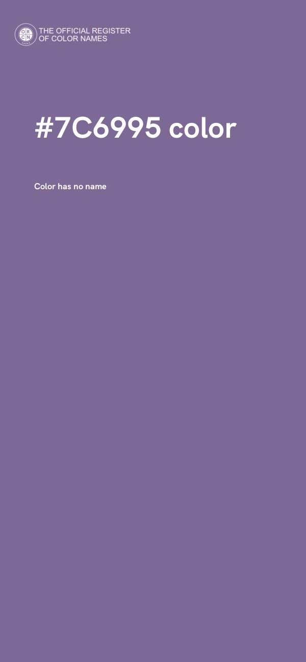 #7C6995 color image