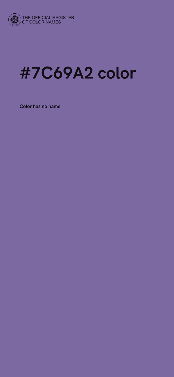 #7C69A2 color image