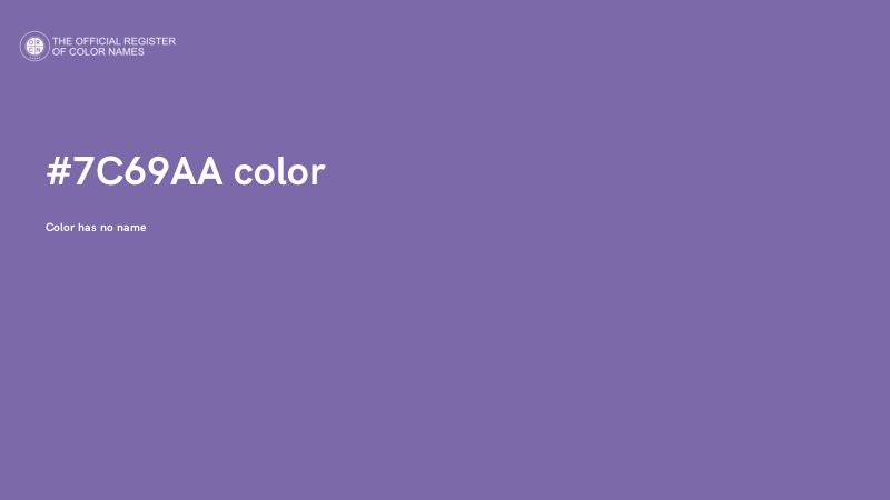 #7C69AA color image