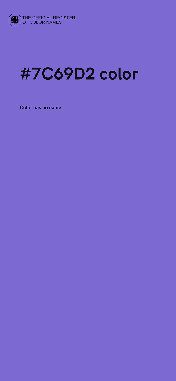 #7C69D2 color image