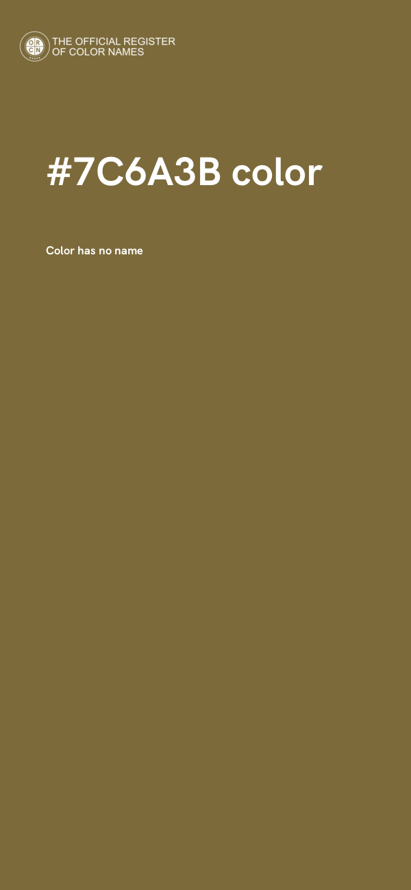 #7C6A3B color image