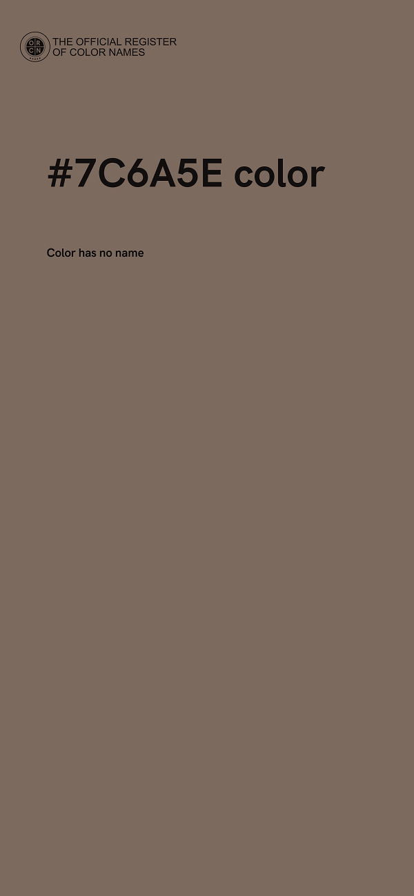 #7C6A5E color image