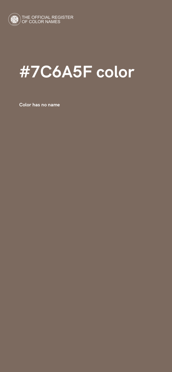 #7C6A5F color image