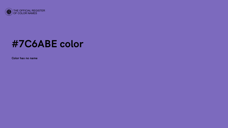 #7C6ABE color image