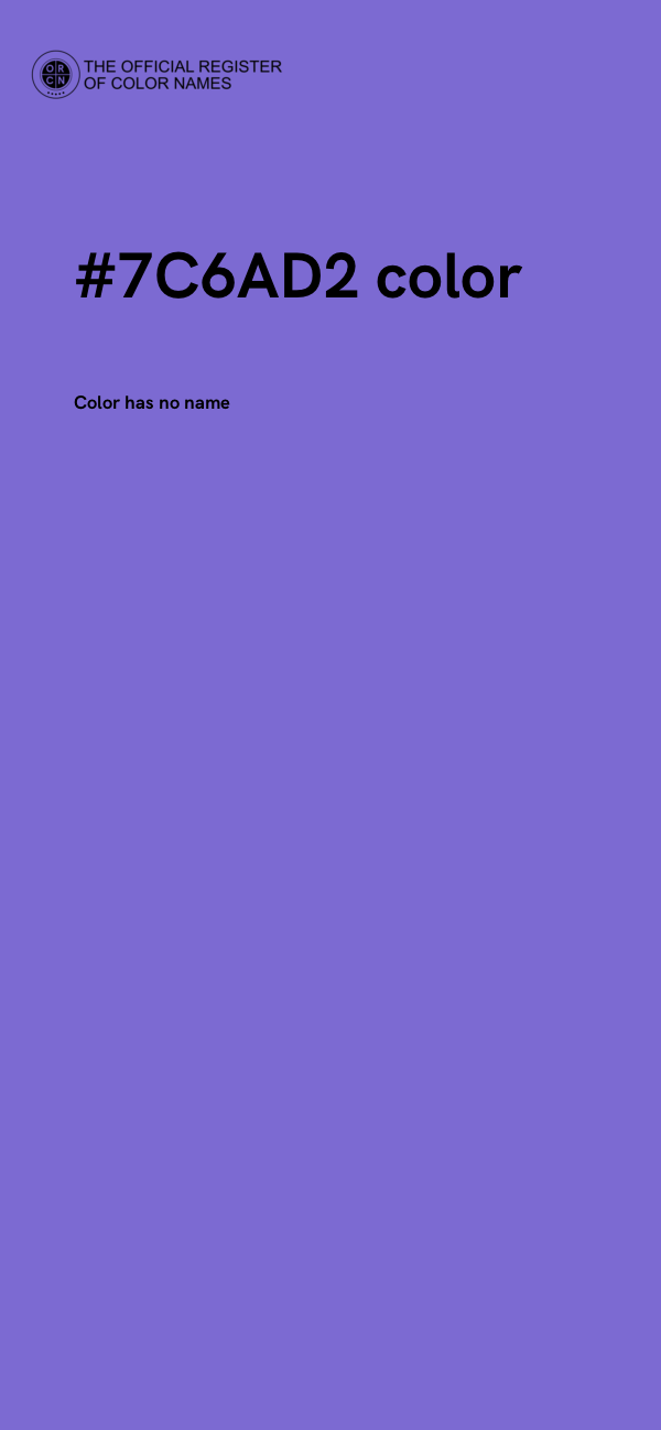 #7C6AD2 color image