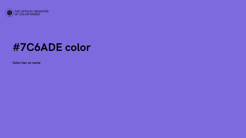 #7C6ADE color image