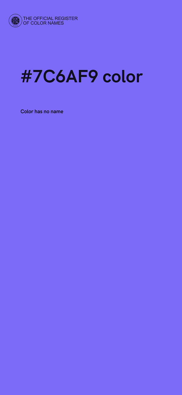 #7C6AF9 color image