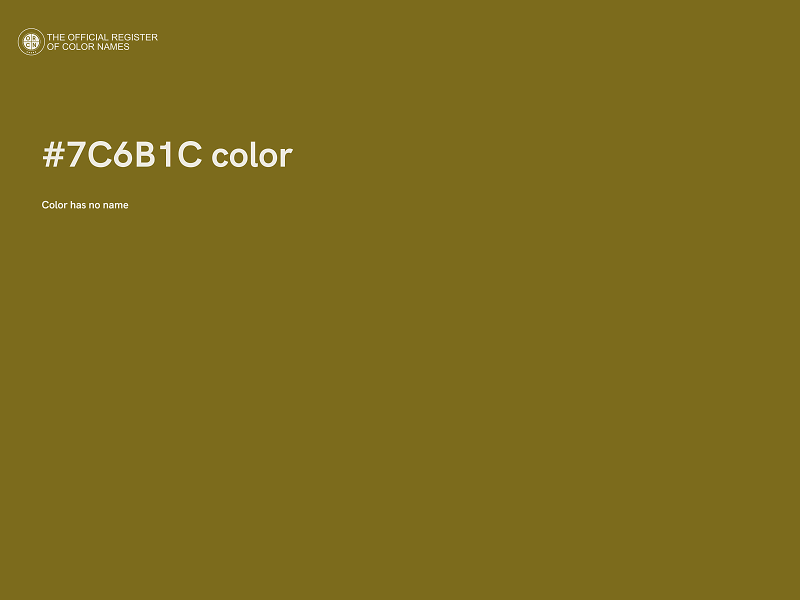 #7C6B1C color image