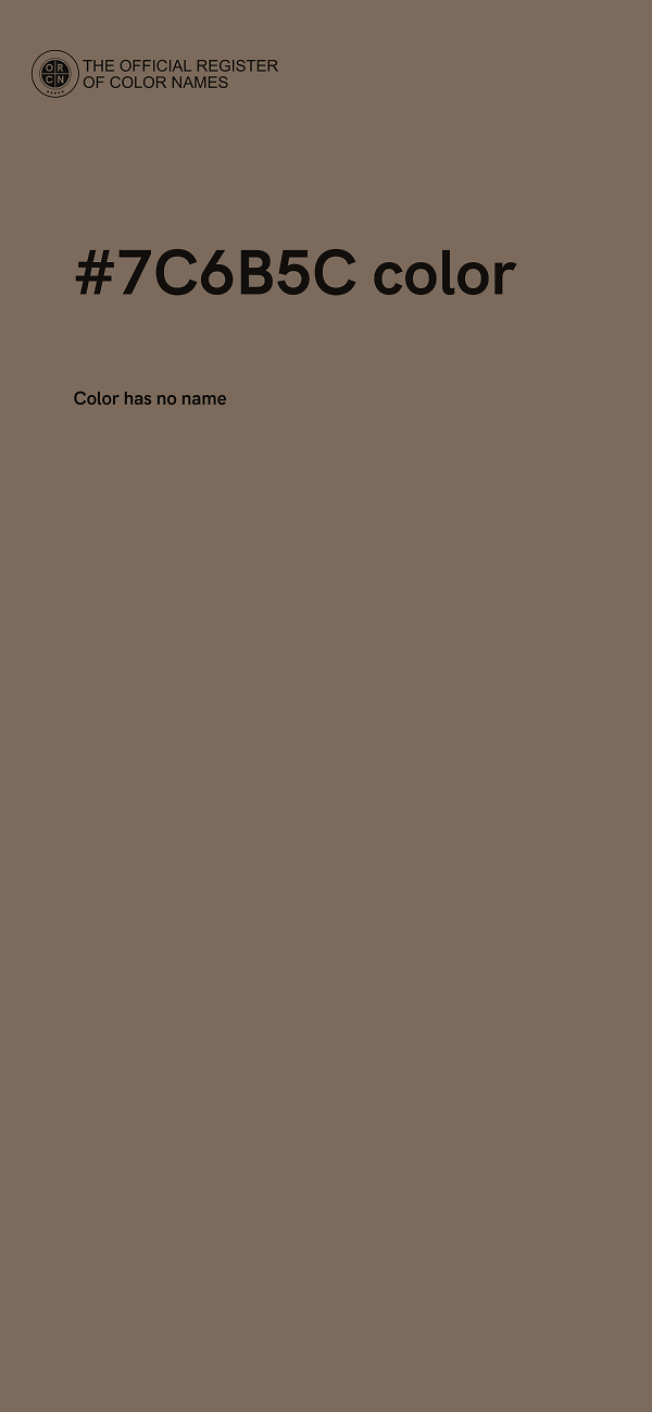 #7C6B5C color image