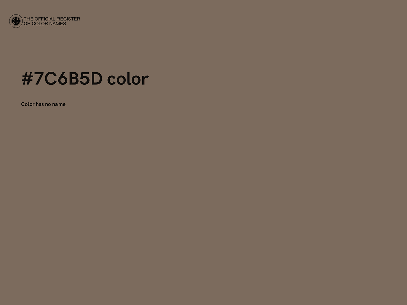 #7C6B5D color image